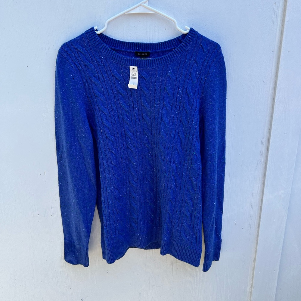 Talbots Pullover Royal Blue Sweater